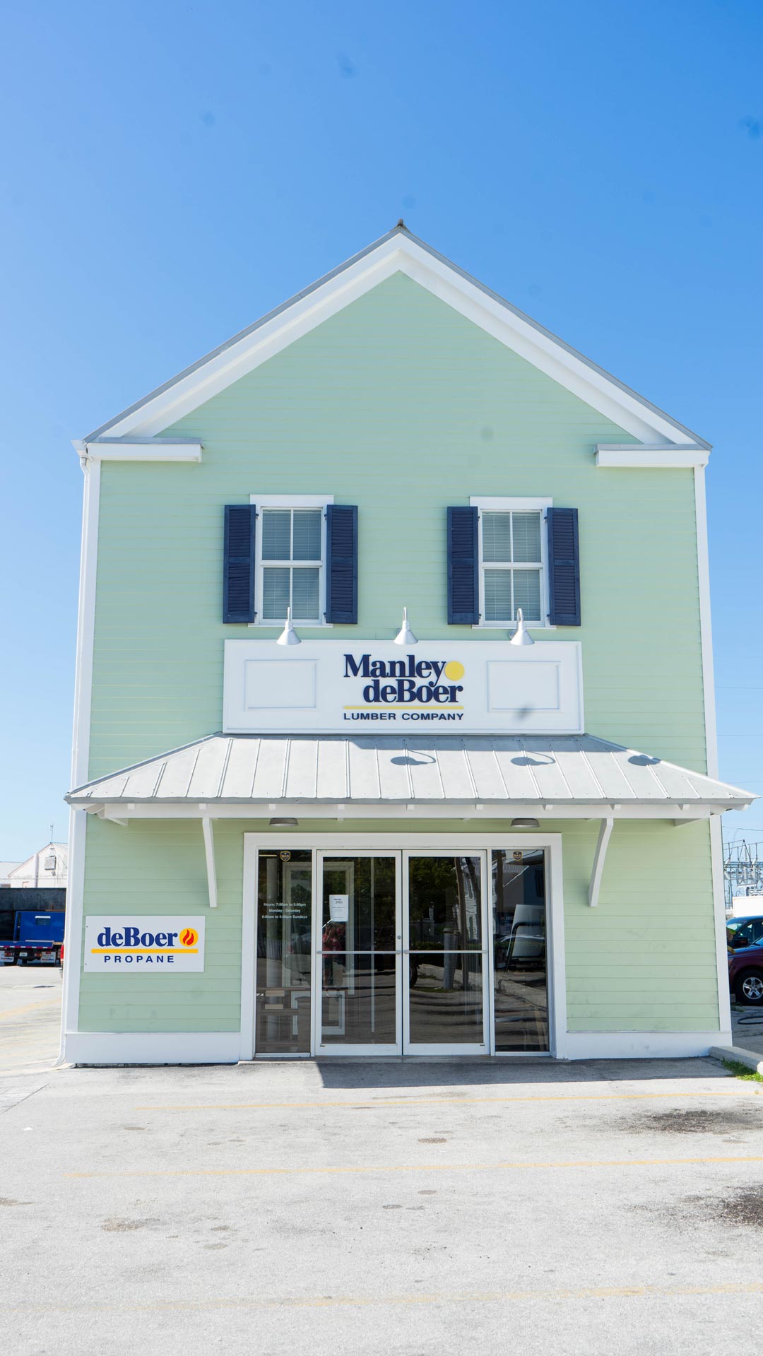 Image of Manley deBoer Lumber Company  Offices in Key West, Florida.  